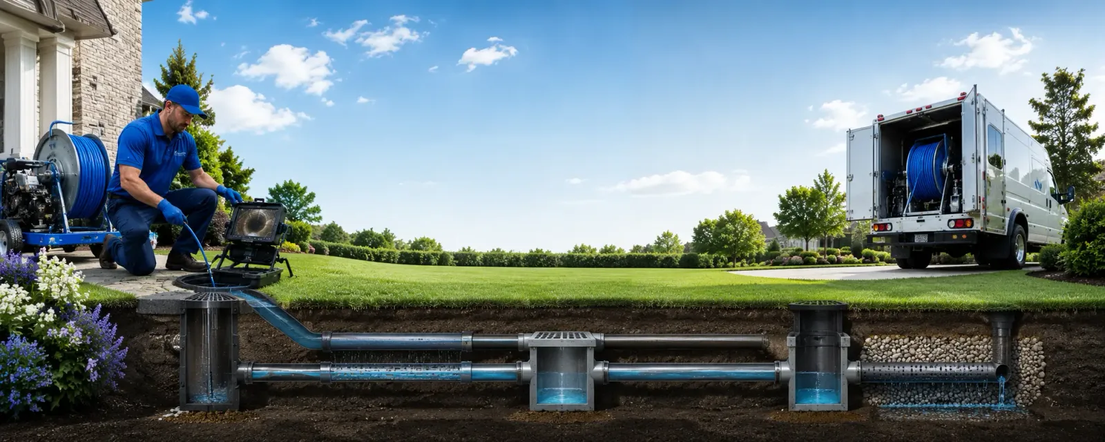 Outdoor drain cleaning information for Newcastle, ME